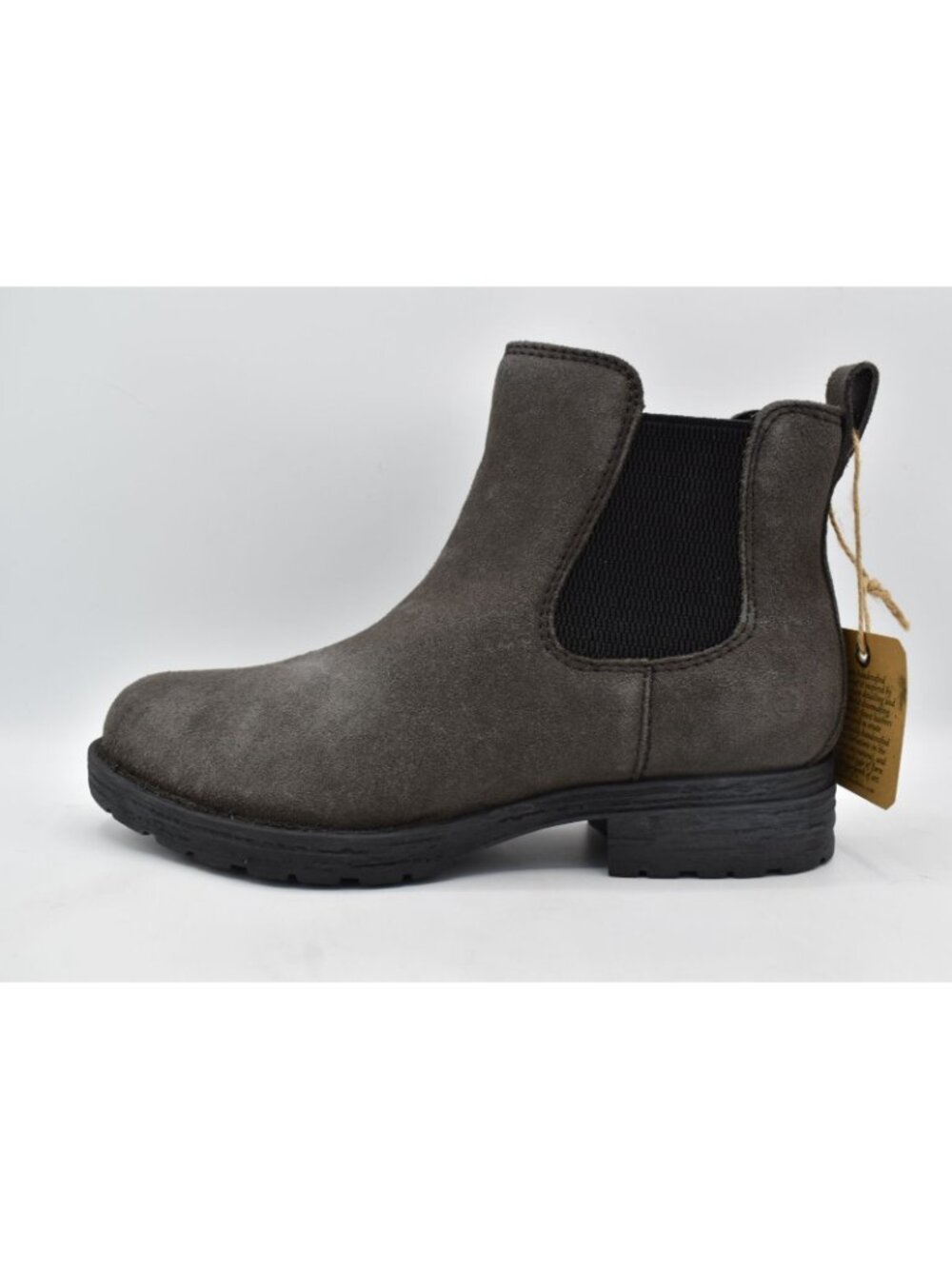 Born Womens Size 7 Cove Dark Grey Suede Chelsea Boots Bootie Shoes - Picture 7 of 15